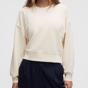 Lululemon NWT Steady State Oversized Crew - Size M ivory
